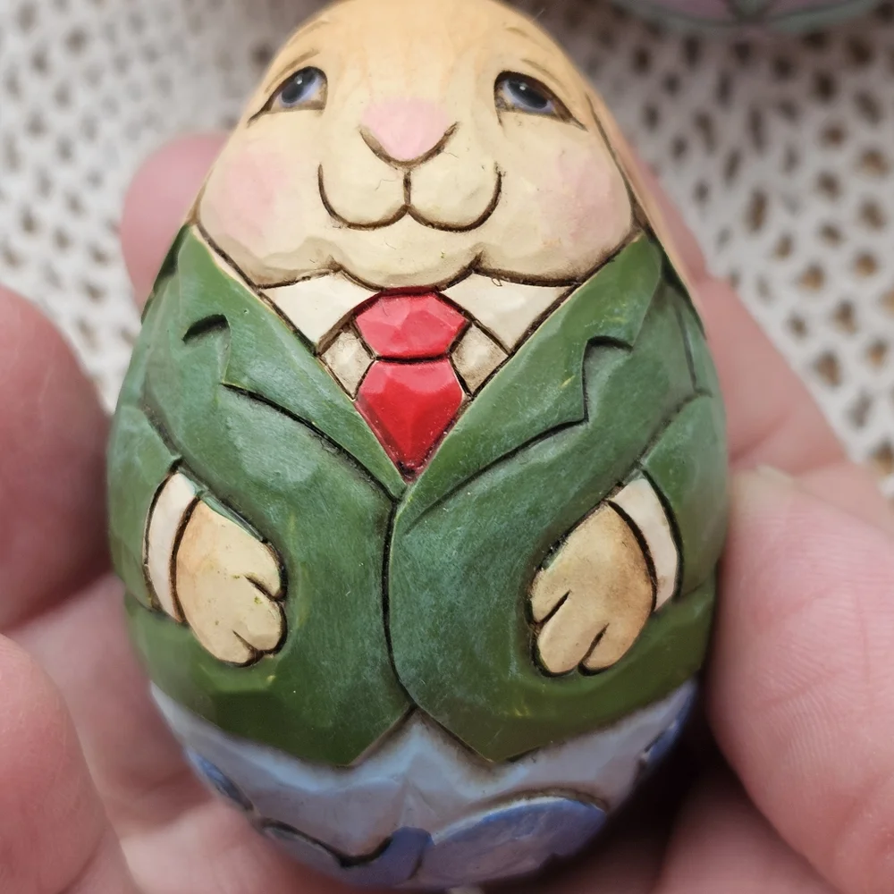 Jim Shore Heartwood "For The Love of Easter" Easter Basket 5 Eggs 4016464 2009 - Picture 12 of 16